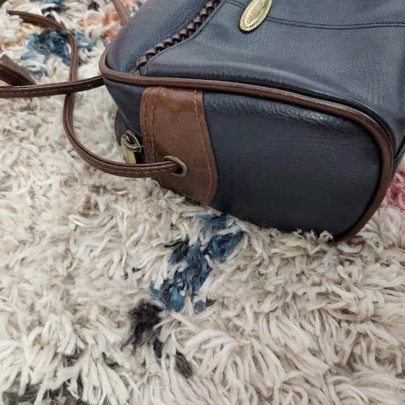 Vintage 90s Liz Claiborne Faux Leather Purse Bag Mini 1990s Preppy Academia Y2K - Picture 4 of 14